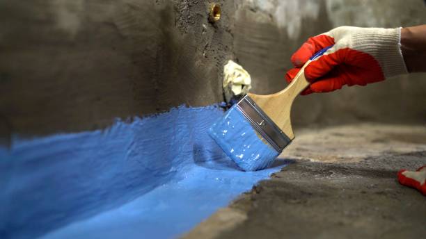 Commercial Waterproofing project at a Lindenhurst, NY business property by SJ Waterproofing Pros